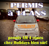 permis AM 4 roues BSR voiturette 14 ans